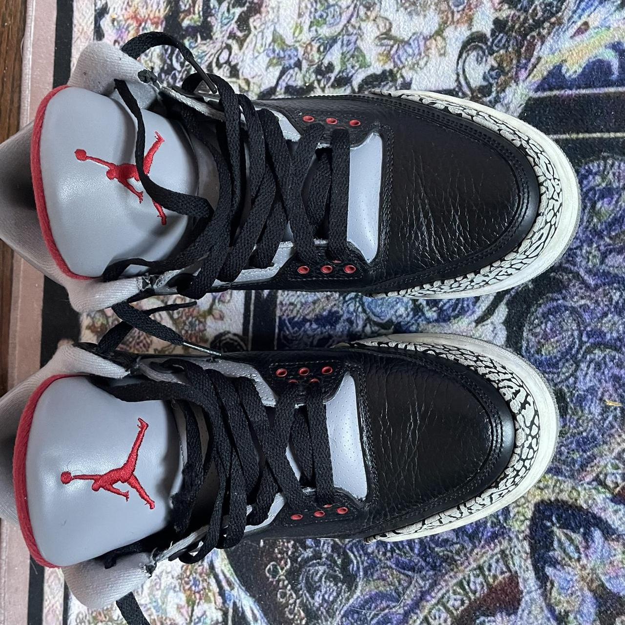 Fake jordan 3 hot sale black cement 2018