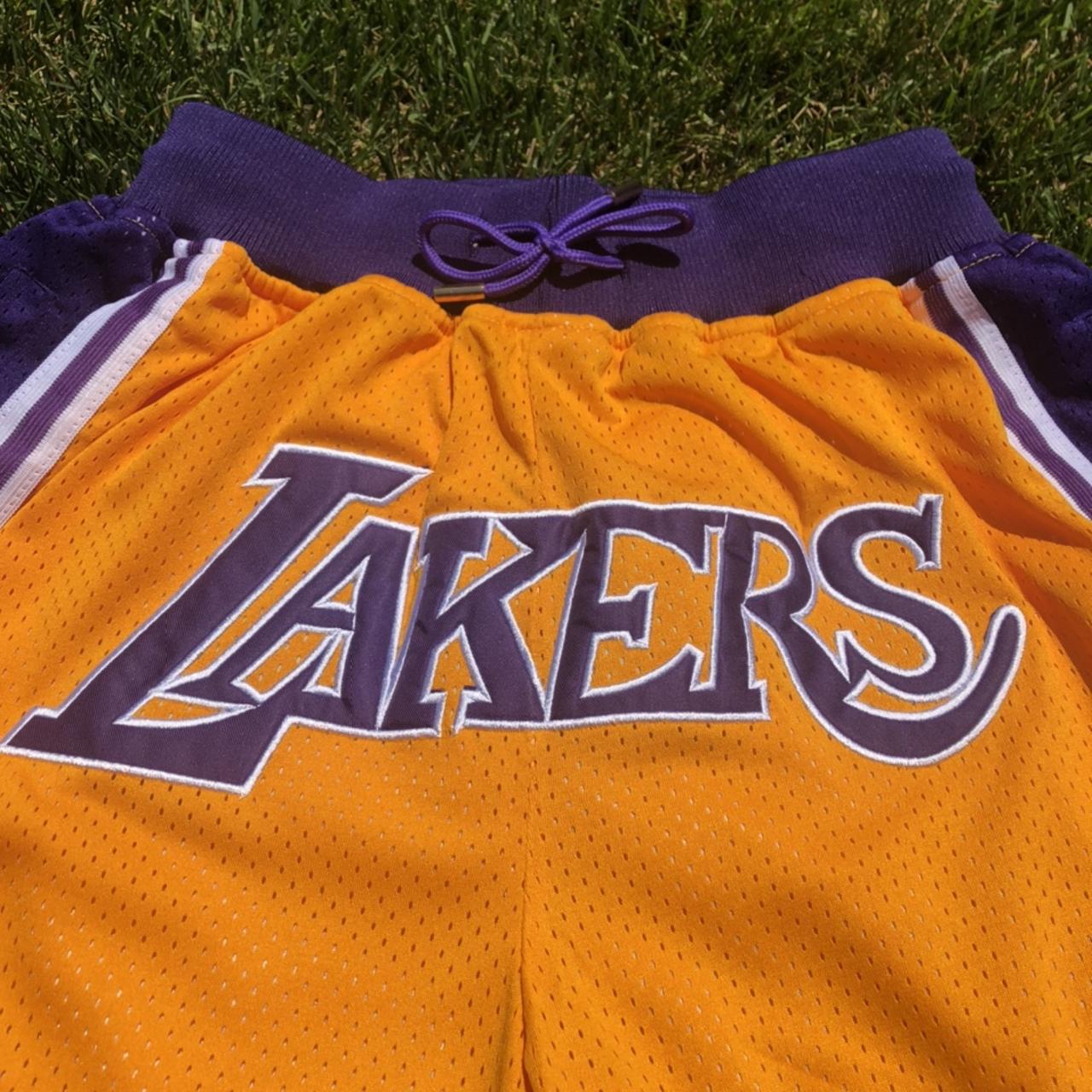 MITCHELL AND NESS - Vintage Lakers Shorts Size - - Depop