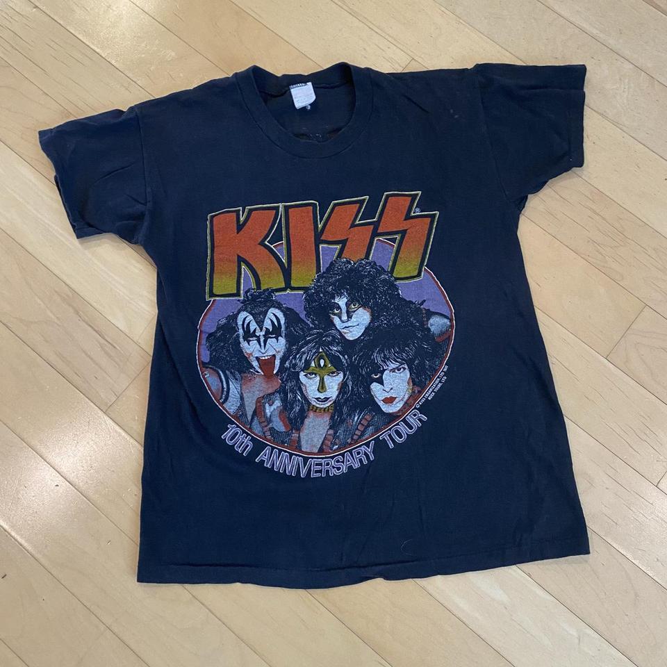 kiss 10th anniversary tour shirt