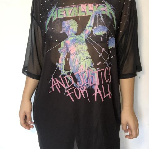 Metallica Giants game T shirt Fits kinda small but - Depop