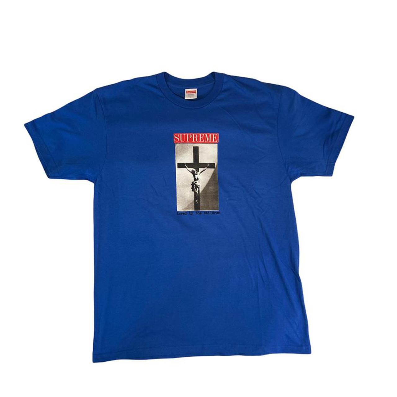 royal blue supreme shirt