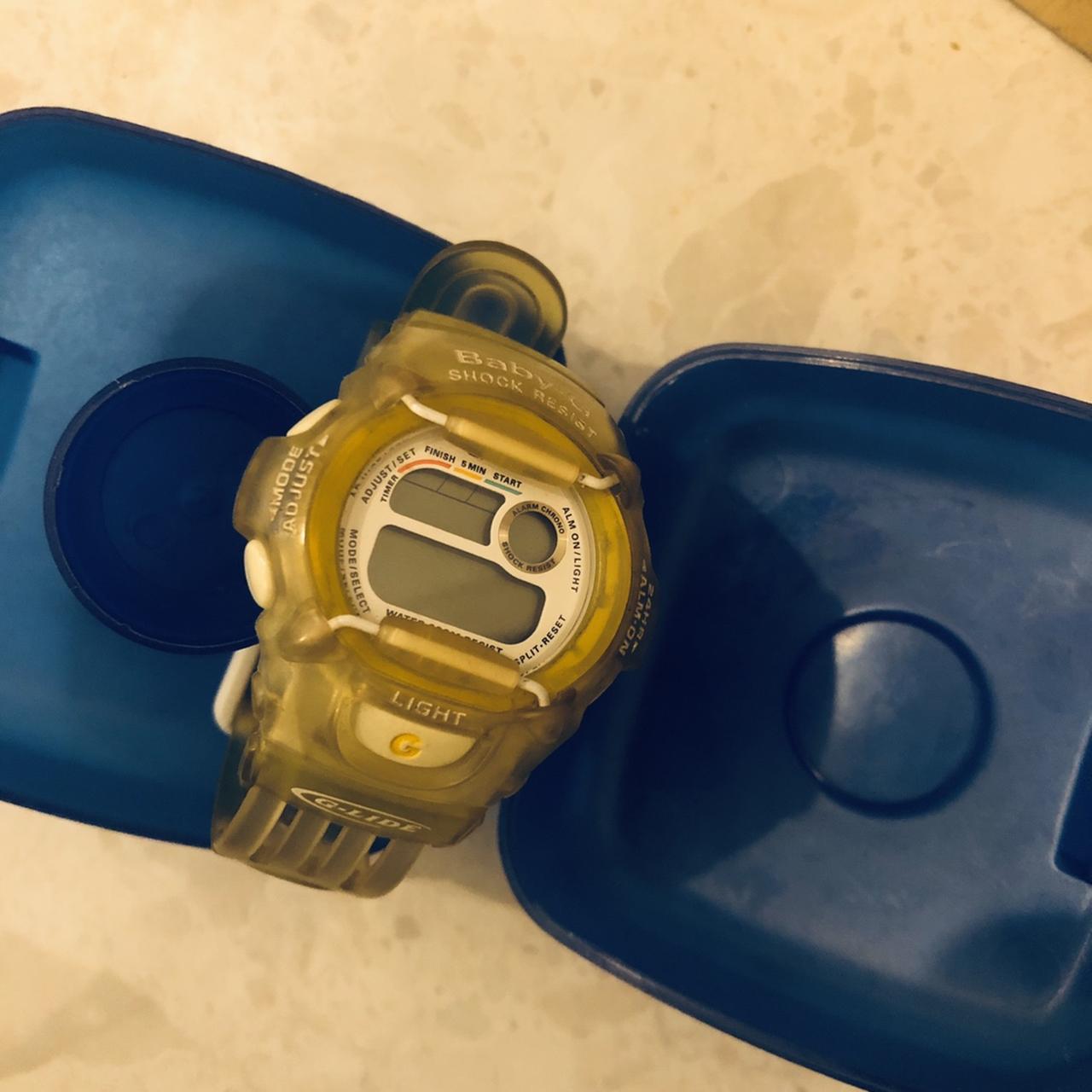 ORIGINAL 90s BABY G YELLOW WATCH NEEDS BATTERY BUT