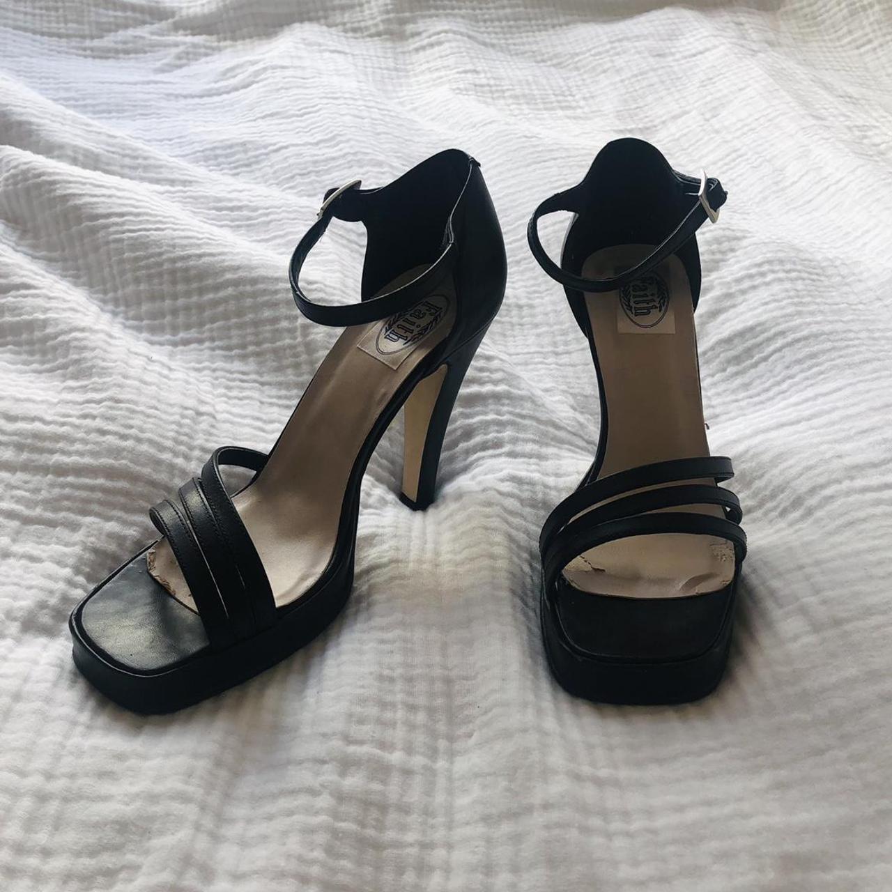 VINTAGE 90s SQUARE TOE HEELS FROM FAITH UNWORN &... - Depop