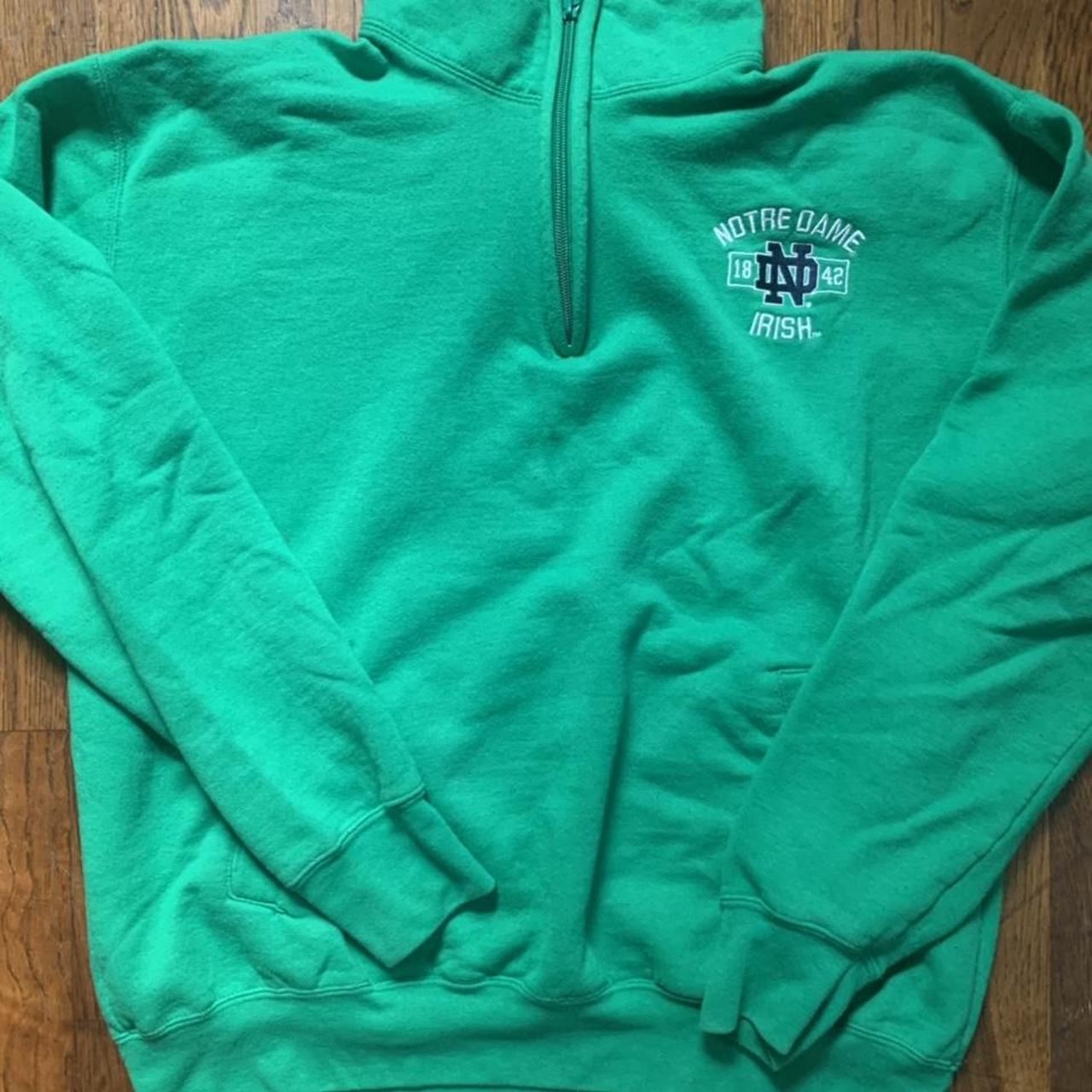 Notre dame quarter zip on sale sweatshirt