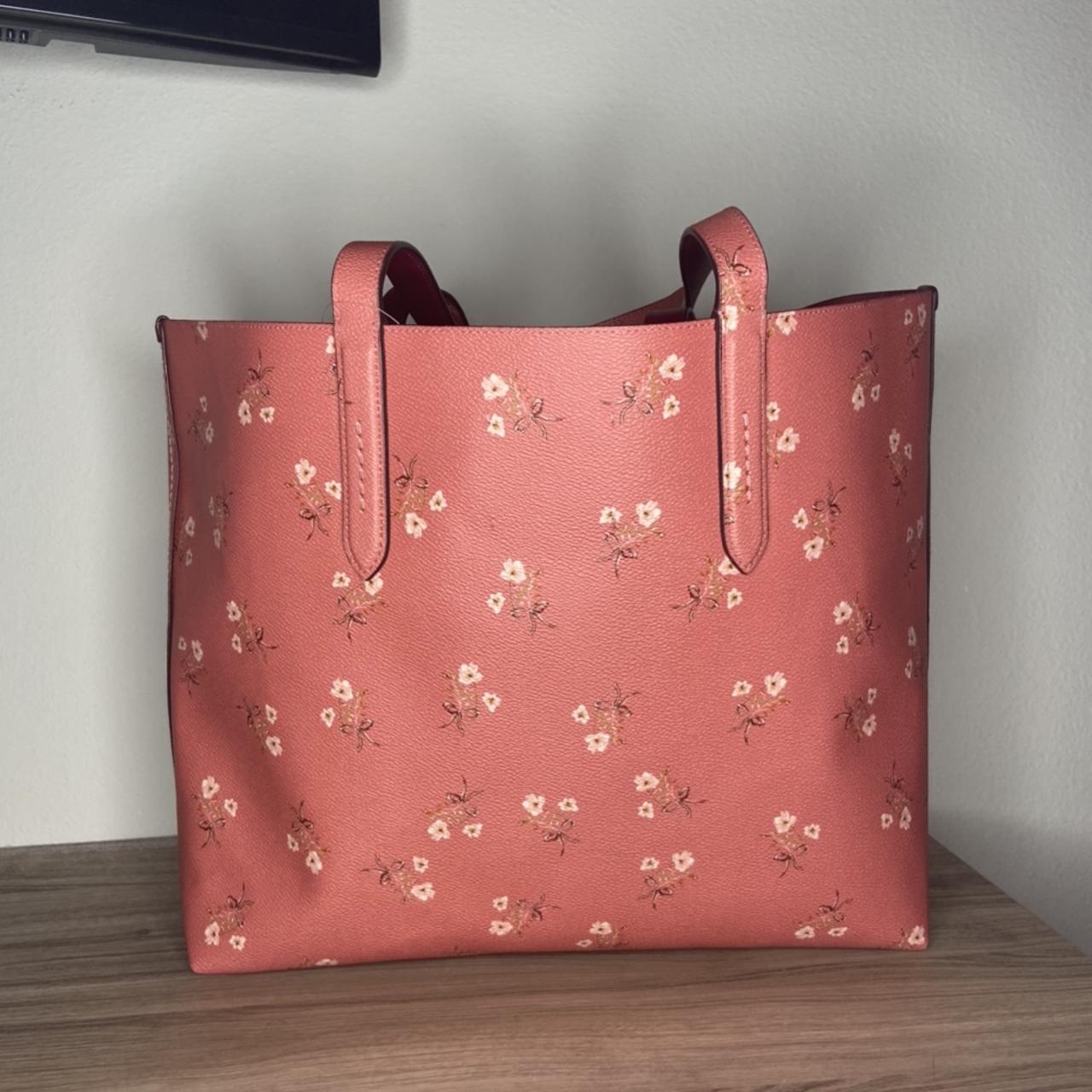 Coach highline tote with floral print sale