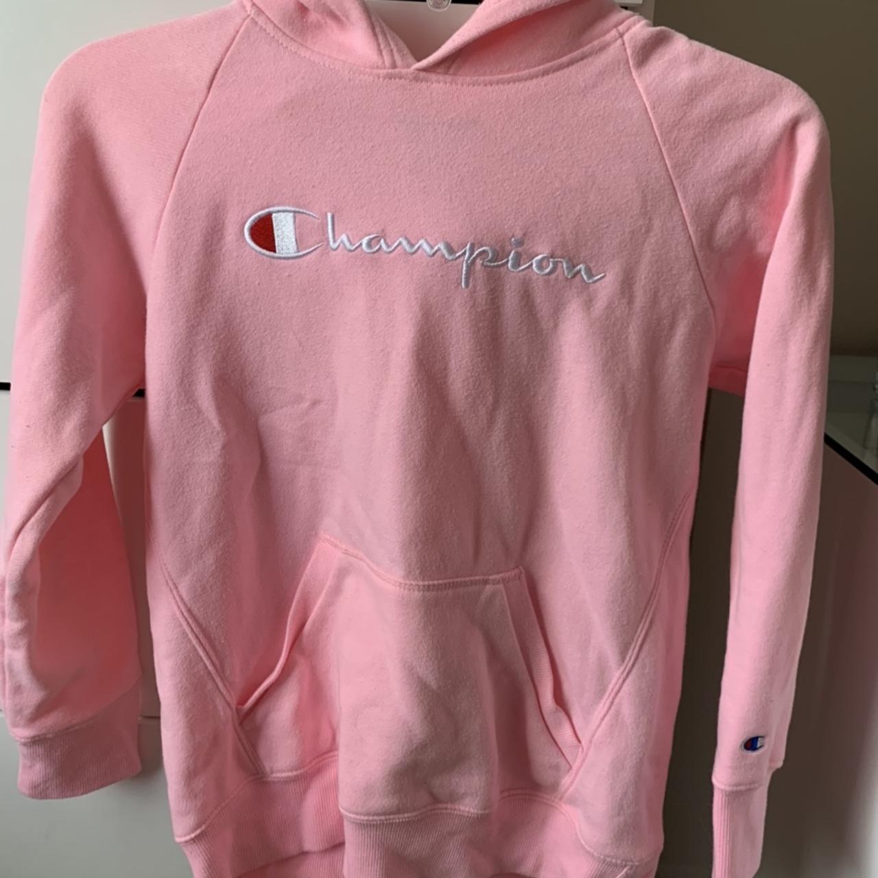 Kids pink clearance champion hoodie