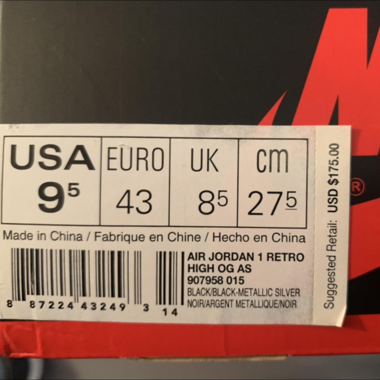 size 9 jordan 1