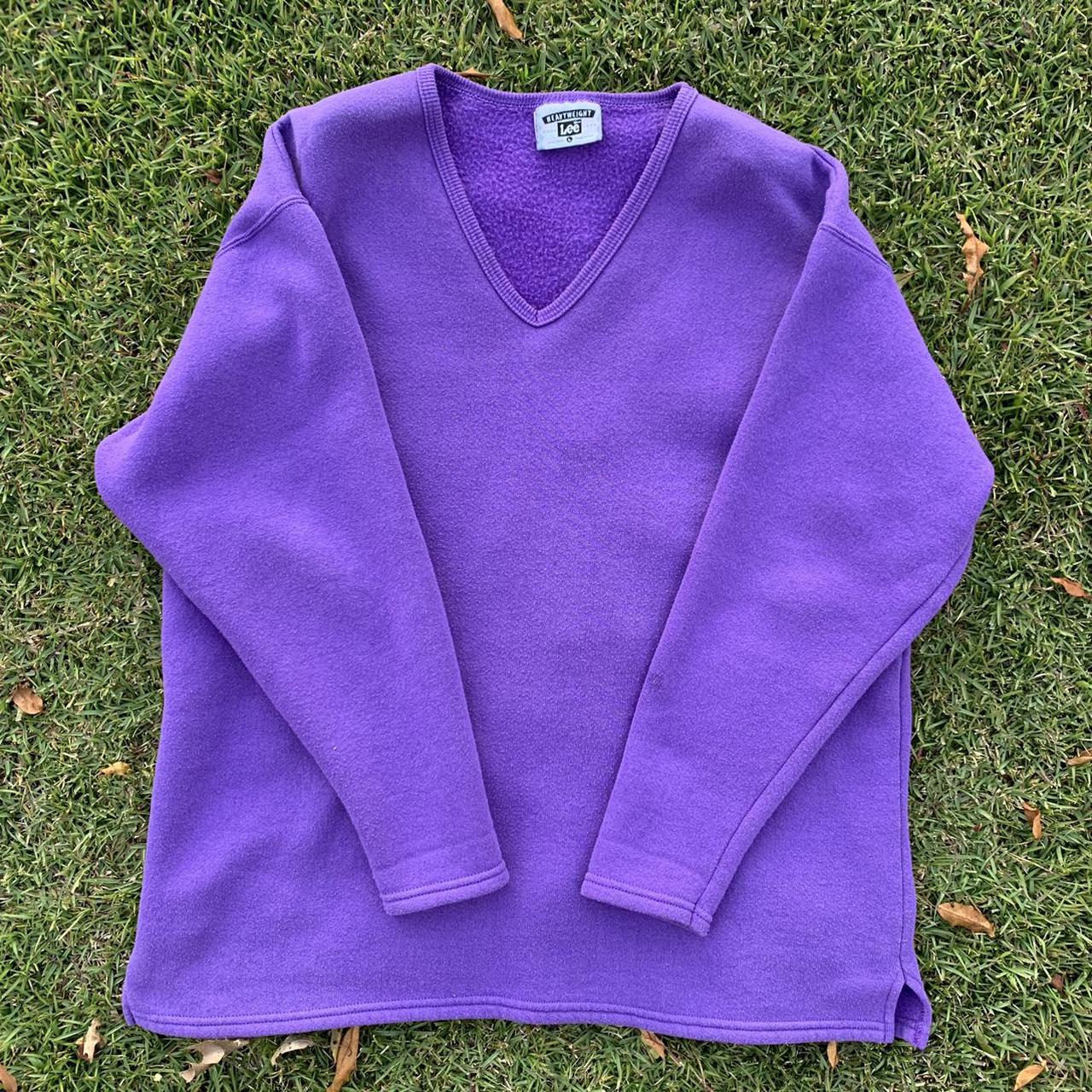 Purple Sweater vintage 80’s unisex sweater 💜 it has... - Depop