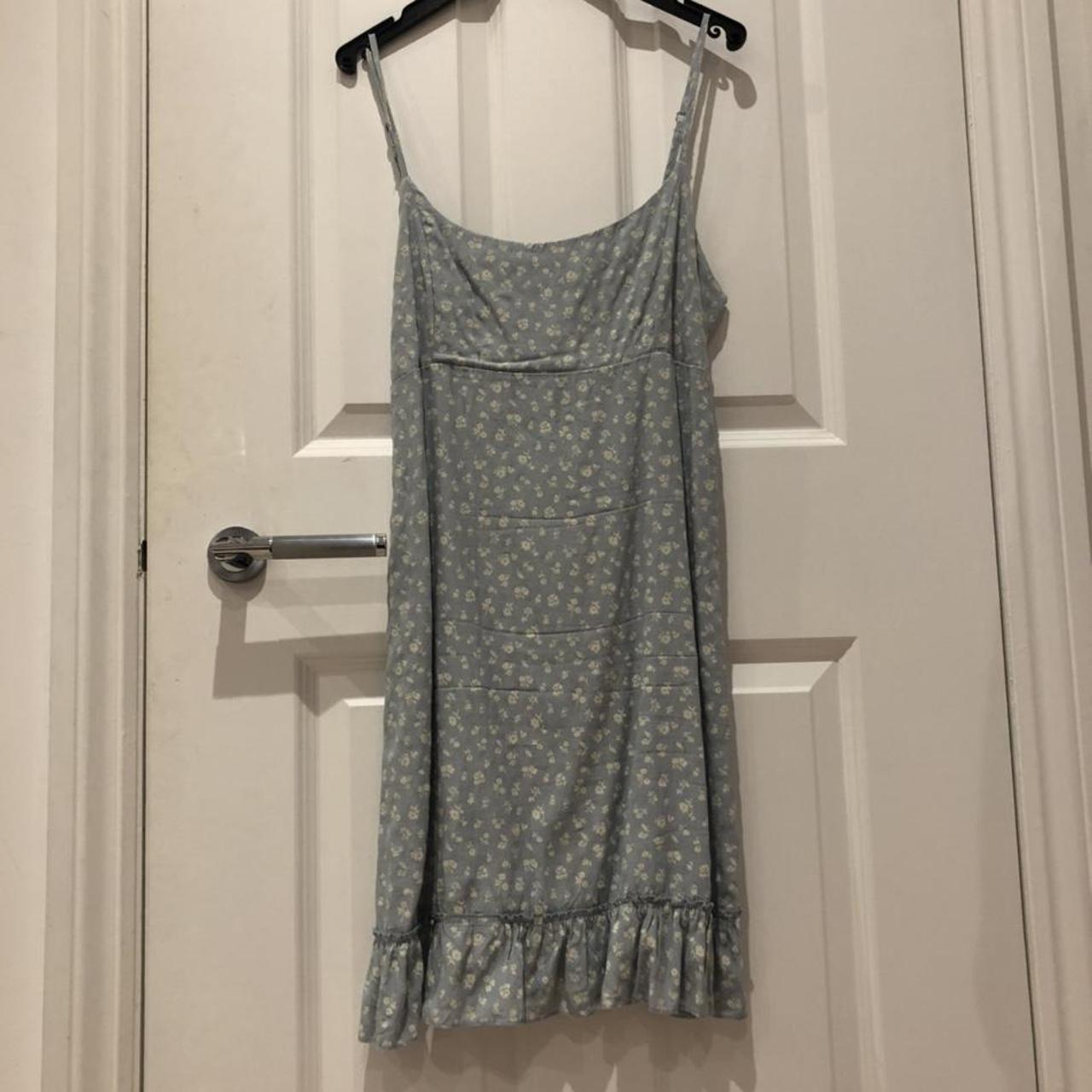 Brandy Melville Dress Blue and floral No longer... Depop