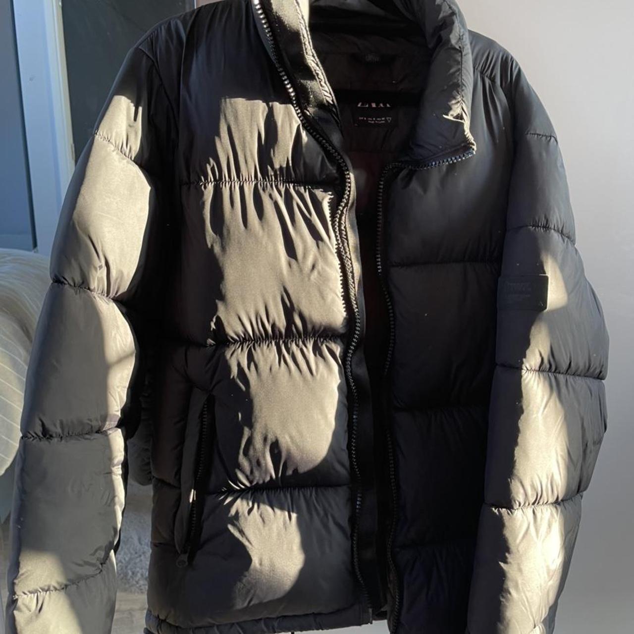 Zara puffer jacket mens size S #zara #puffer... - Depop