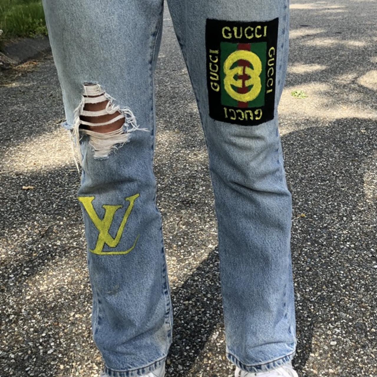 Custom hotsell gucci jeans