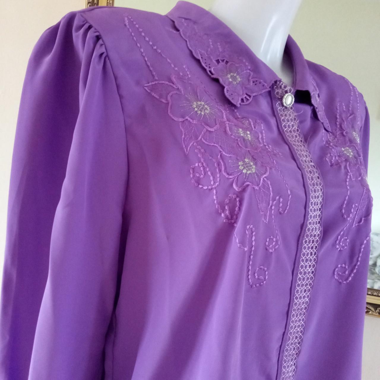 American Vintage Women's Purple and Silver Blouse