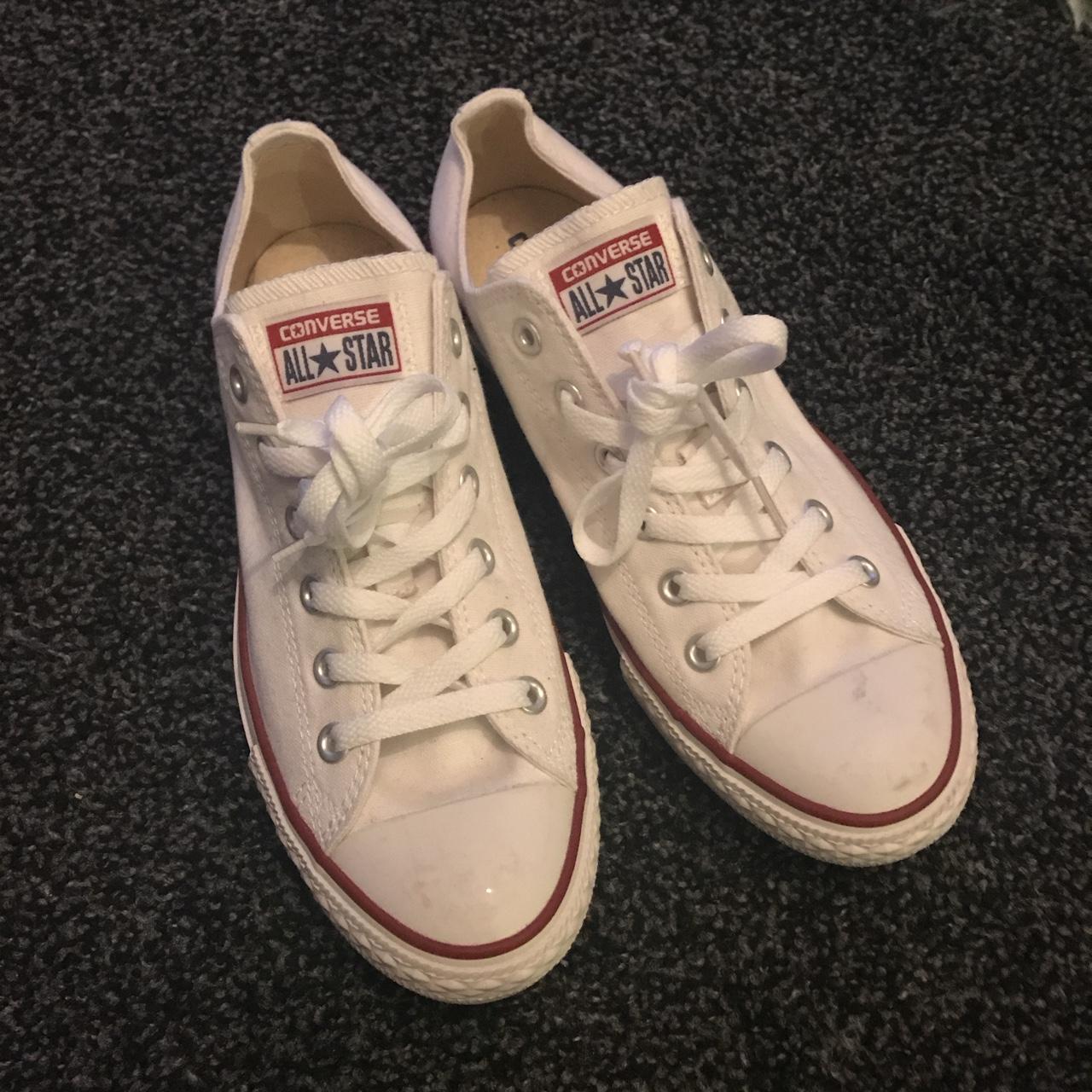 Men’s Converse size 8 never worn, Bit if dirt on... - Depop