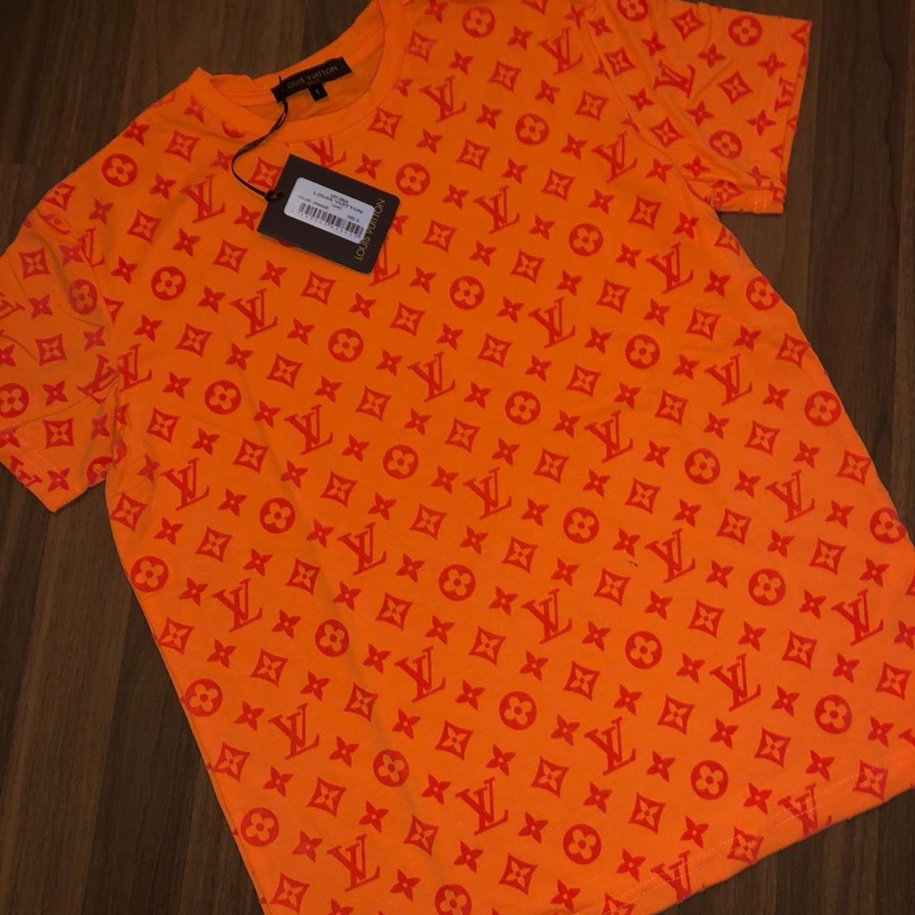 orange lv shirt