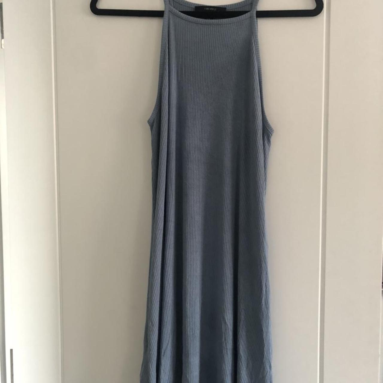 Forever 21 Women's Blue Dress | Depop