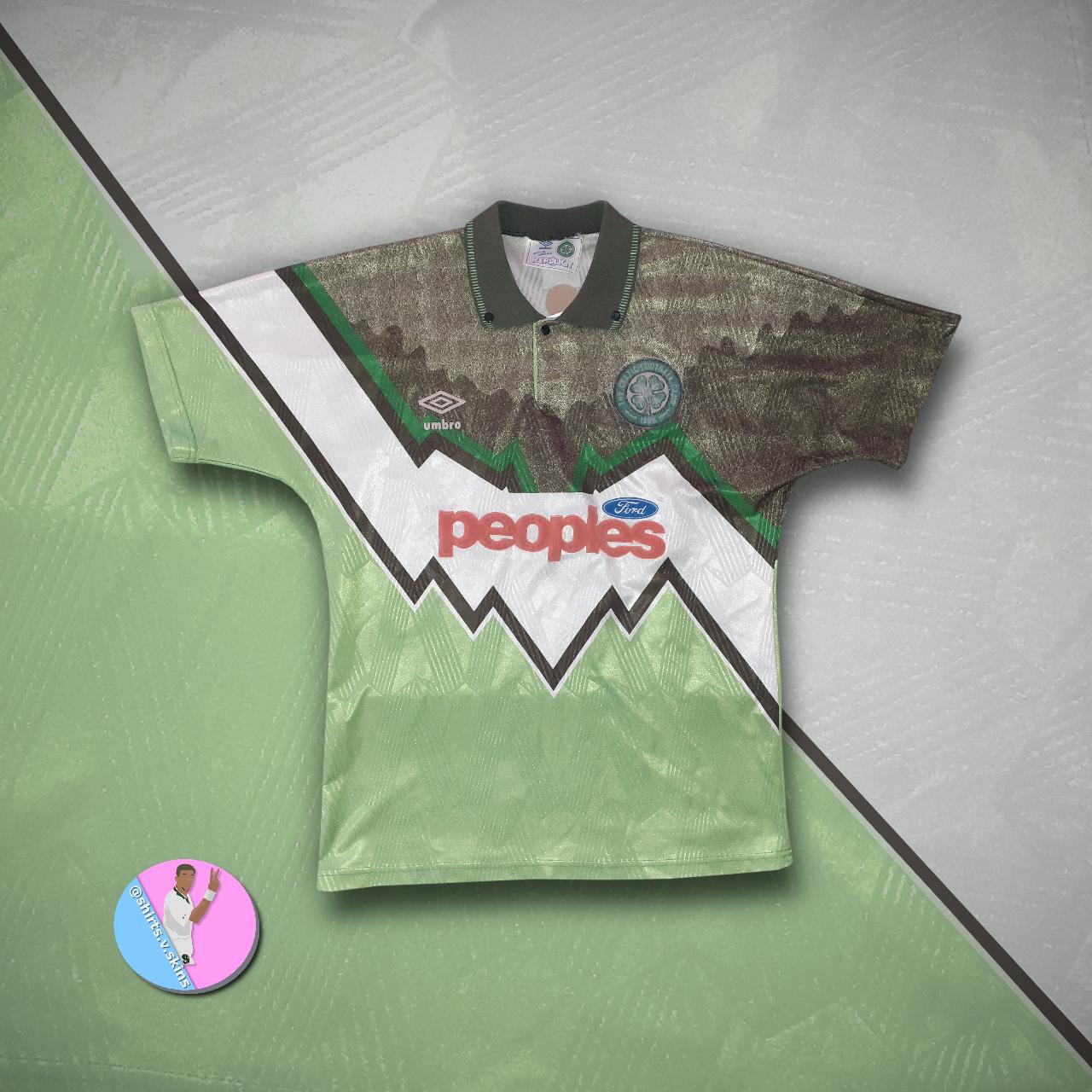 Celtic Away Football Shirt, 1991-1992, XL Adult