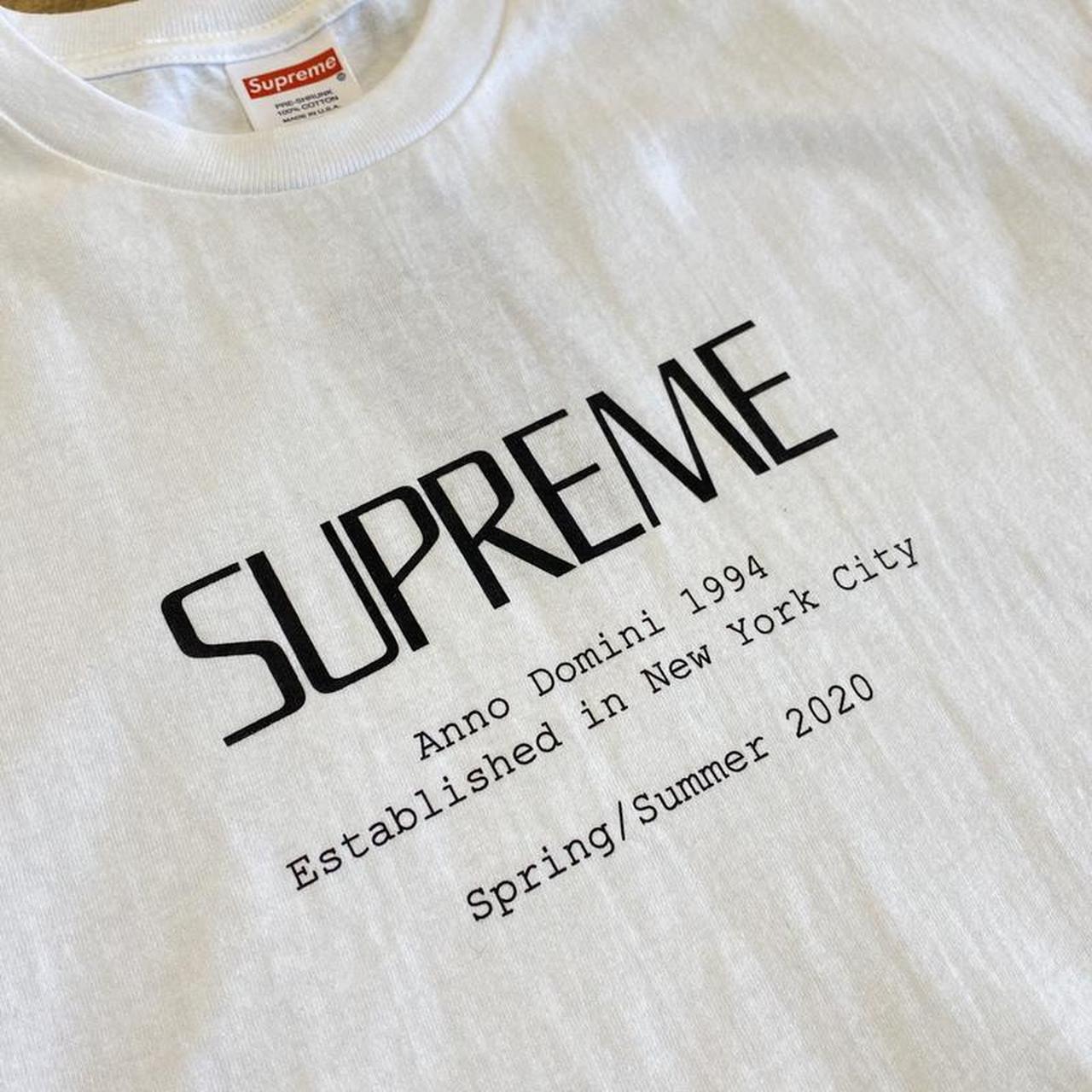 XLサイズ】20SS Supreme Anno Domini Tee XL White 白