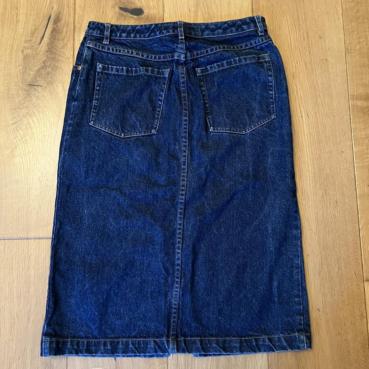 French Connection Women's Blue Skirt | Depop