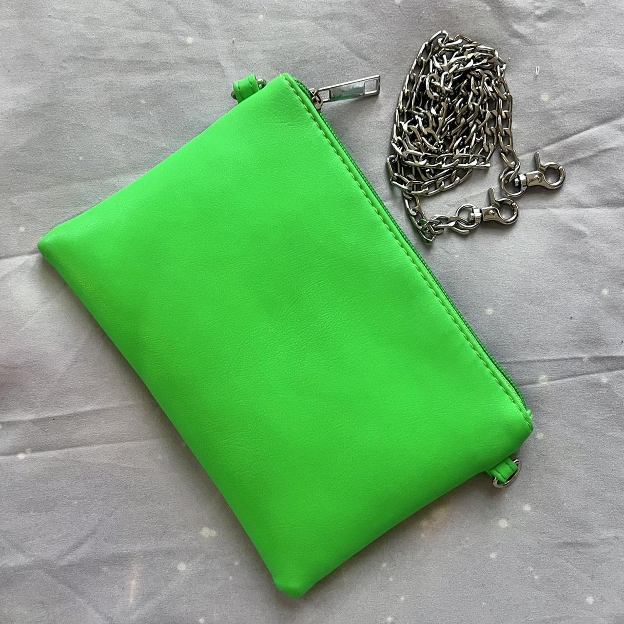 SHIPS FREE⚡️⚡️ Neon green crossbody pouch from Asos... - Depop