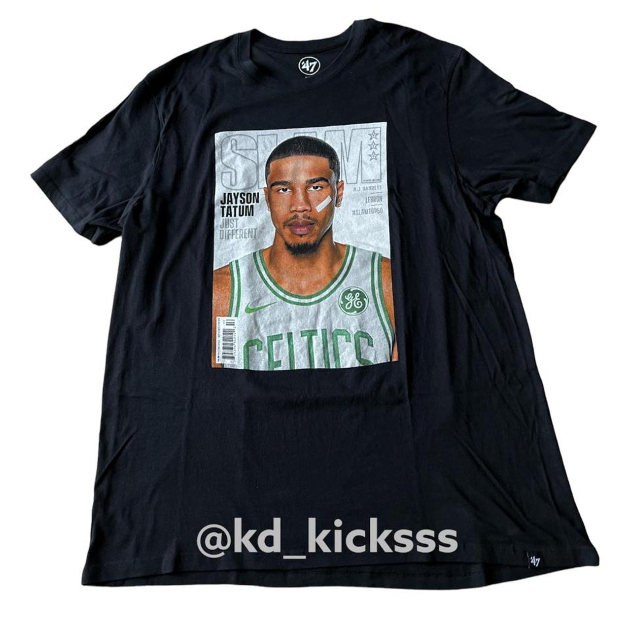 slam magazine jayson tatum tee shoulders 19” pit to... - Depop