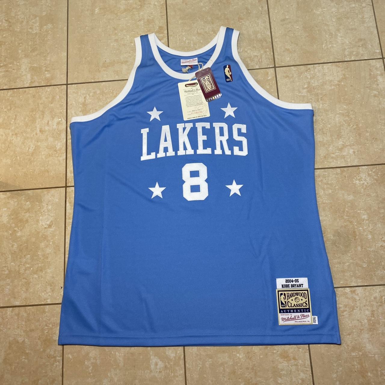 Kobe Bryant Los Angeles Lakers #8 Blue Script - Depop