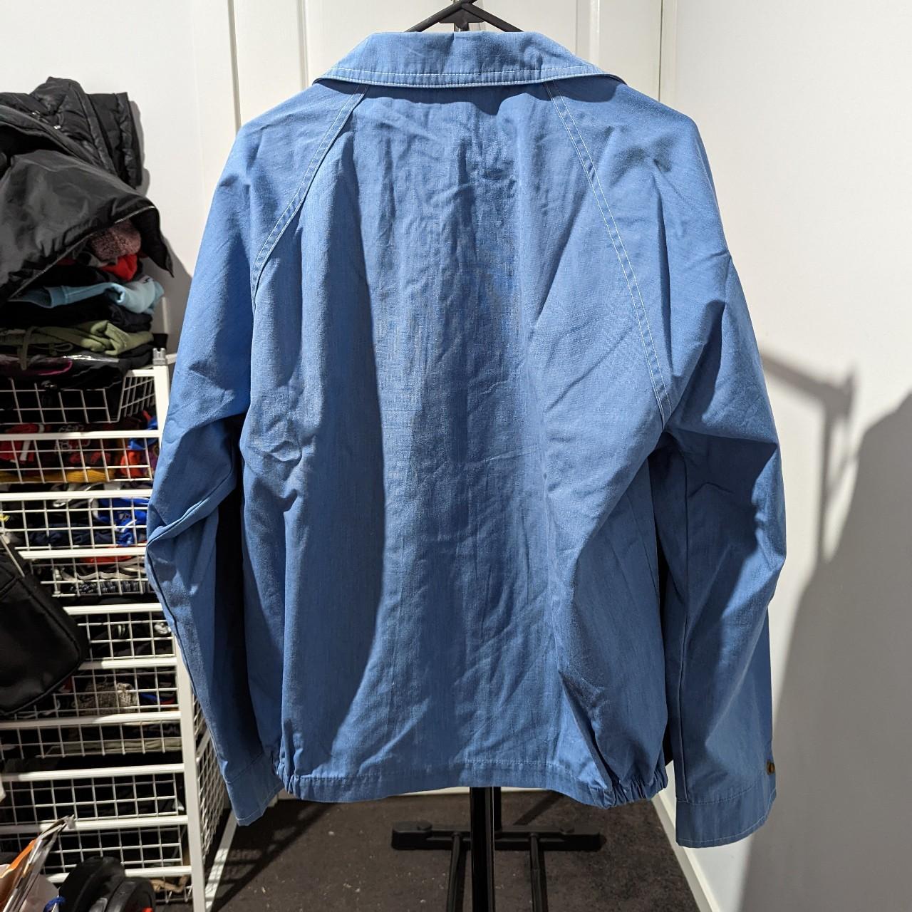 Vintage Baby Blue Zip Up Jacket Jack Nicklaus... Depop