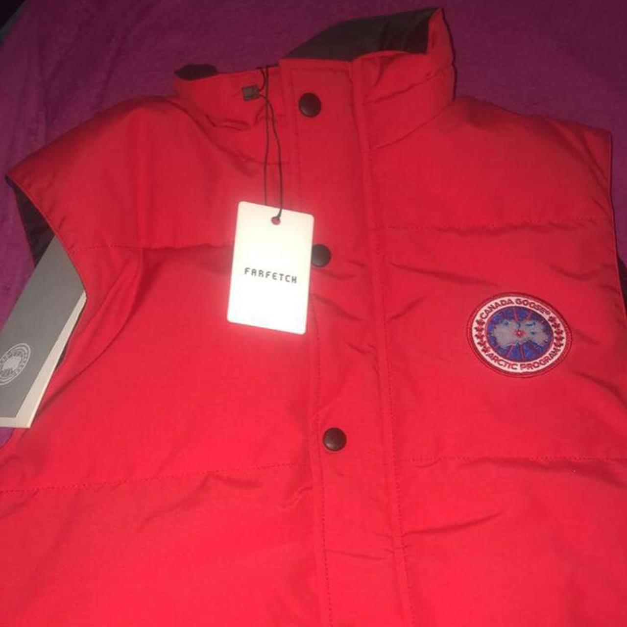 Freshly clicked Canada goose gilet from farfetch... - Depop