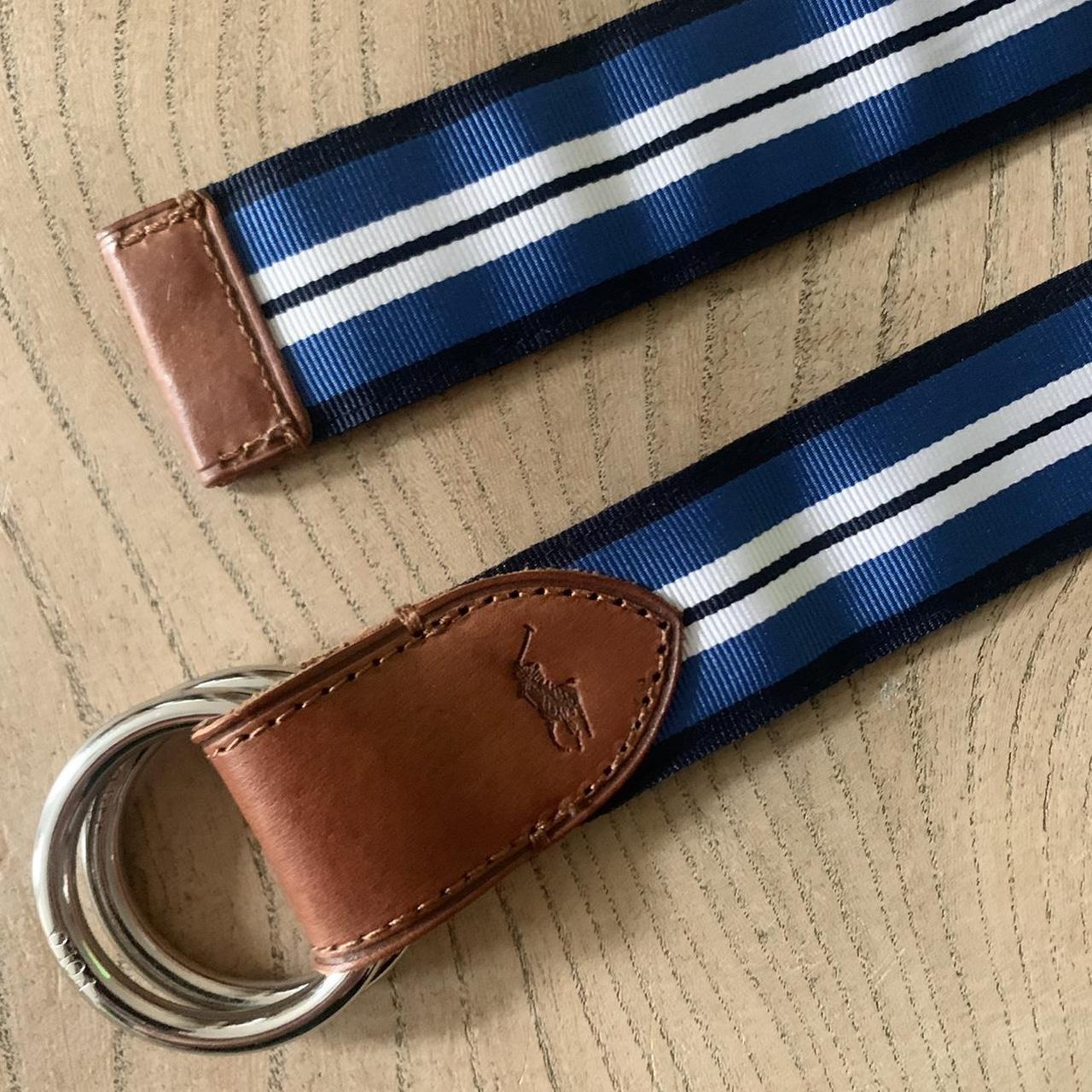 Polo Ralph Lauren Men's Blue and Navy Belt