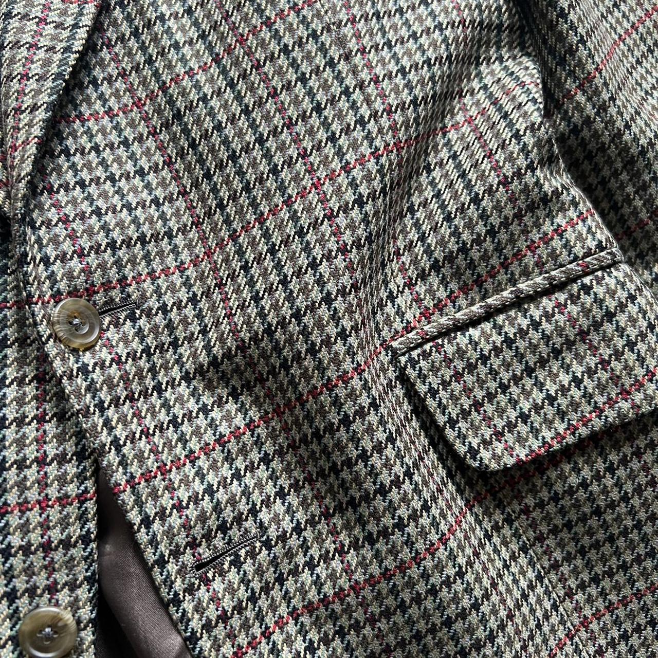 VINTAGE WOOL TWEED CHECK JACKET BLAZER 🍂🍁🎃🍁🍂 🧶... - Depop