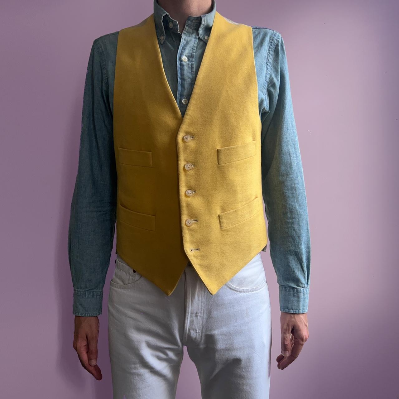 PETER CHRISTIAN MOLESKIN YELLOW WAISTCOAT 🍂🍁🦊🍁🍂 🧶... Depop