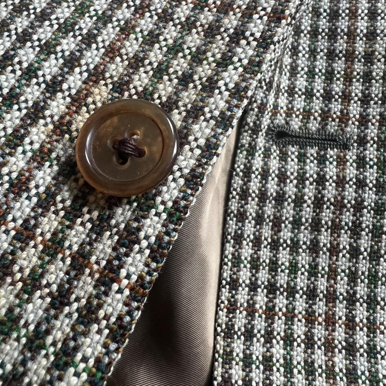 VINTAGE WOOL TWEED CHECK JACKET BLAZER 🍂🍁🎃🍁🍂 🧶... - Depop