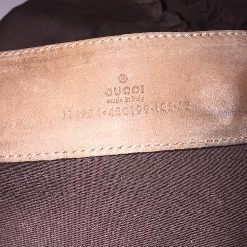 do gucci belts have serial numbers