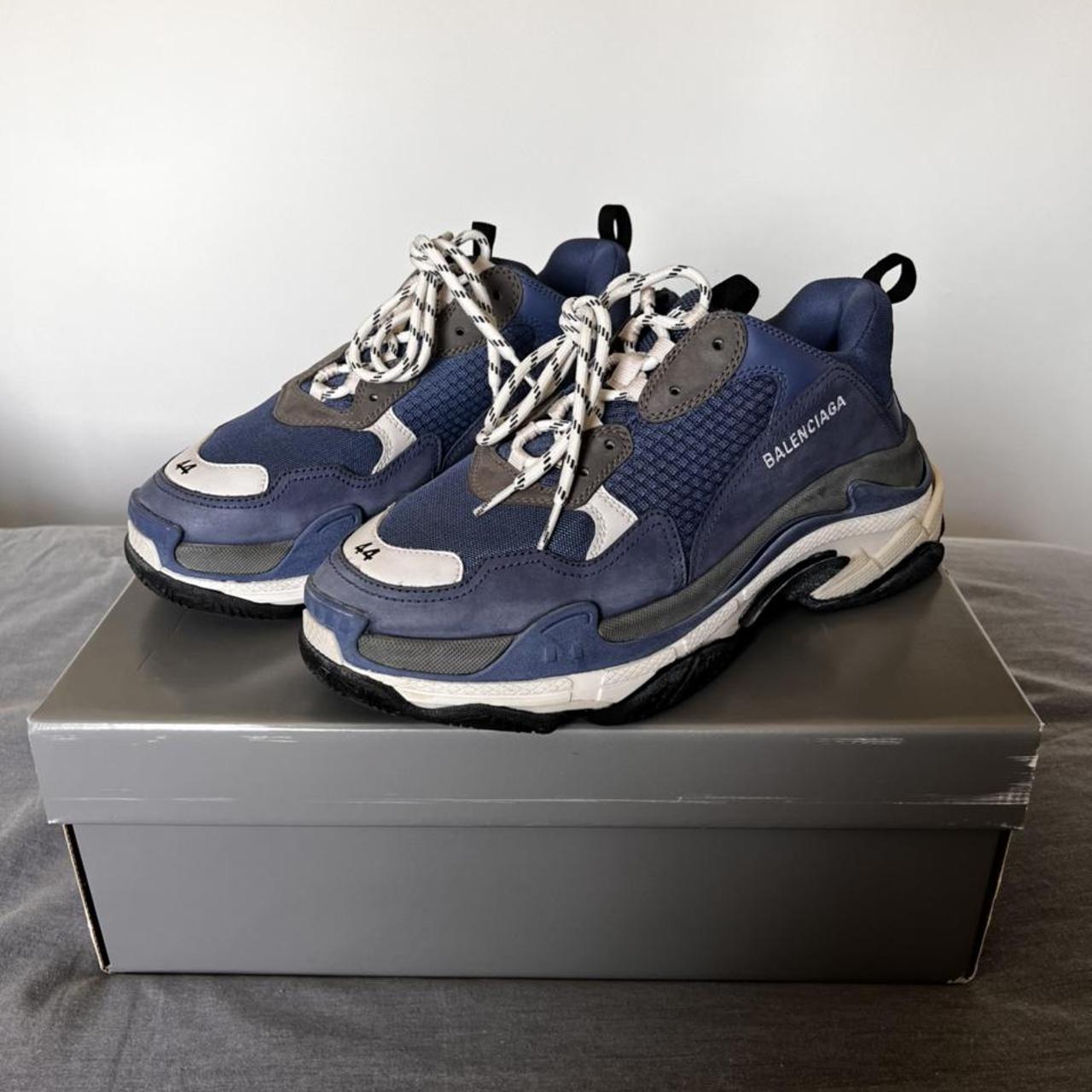 Balenciaga triple s deals cool blue grey