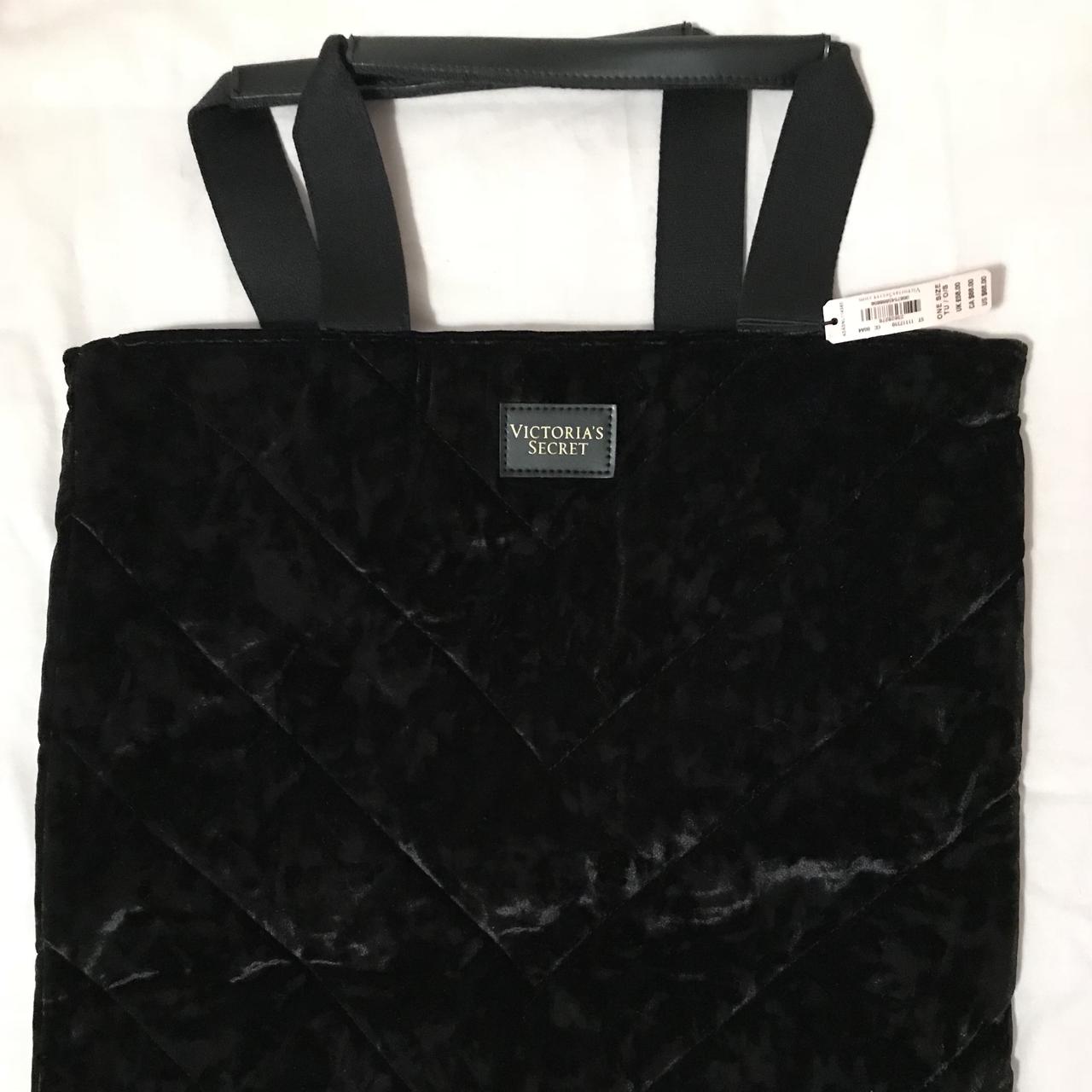 Victoria secret velvet tote on sale bag