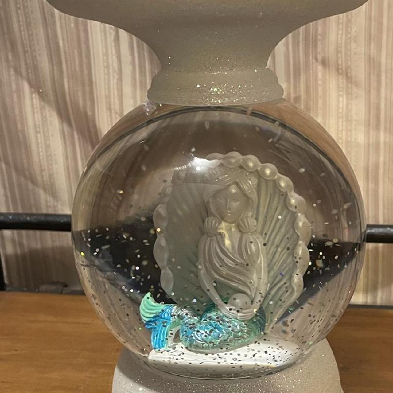 Bath and body works globe mermaid candle holder.... Depop
