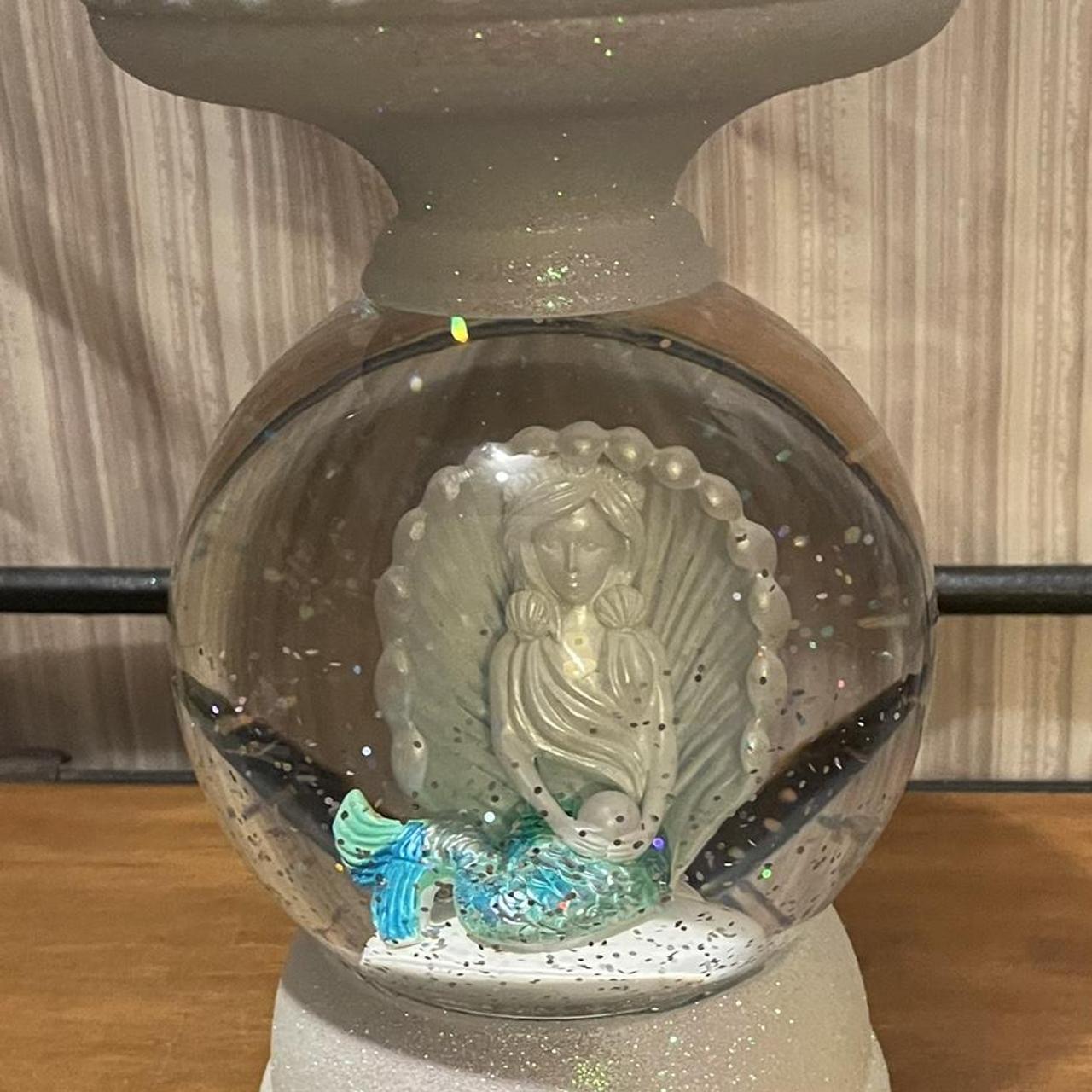 Bath and body works globe mermaid candle holder.... Depop
