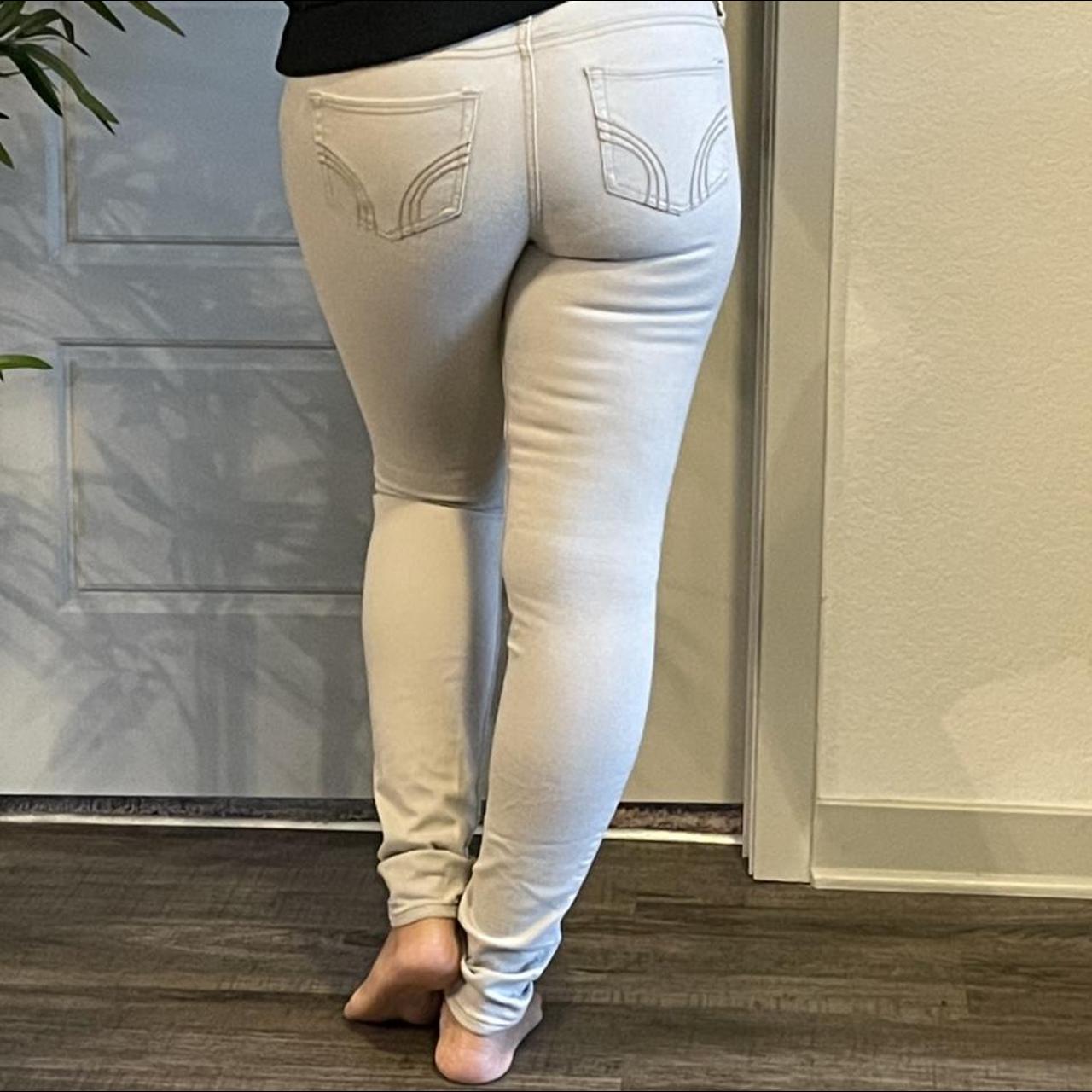 hollister khaki jeggings