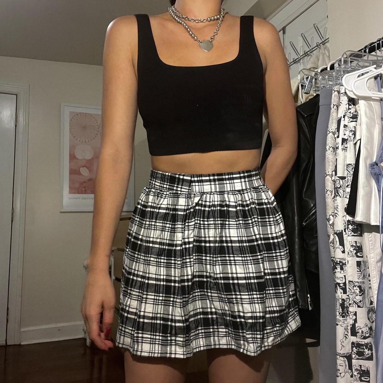 Plaid skater clearance skirt xs