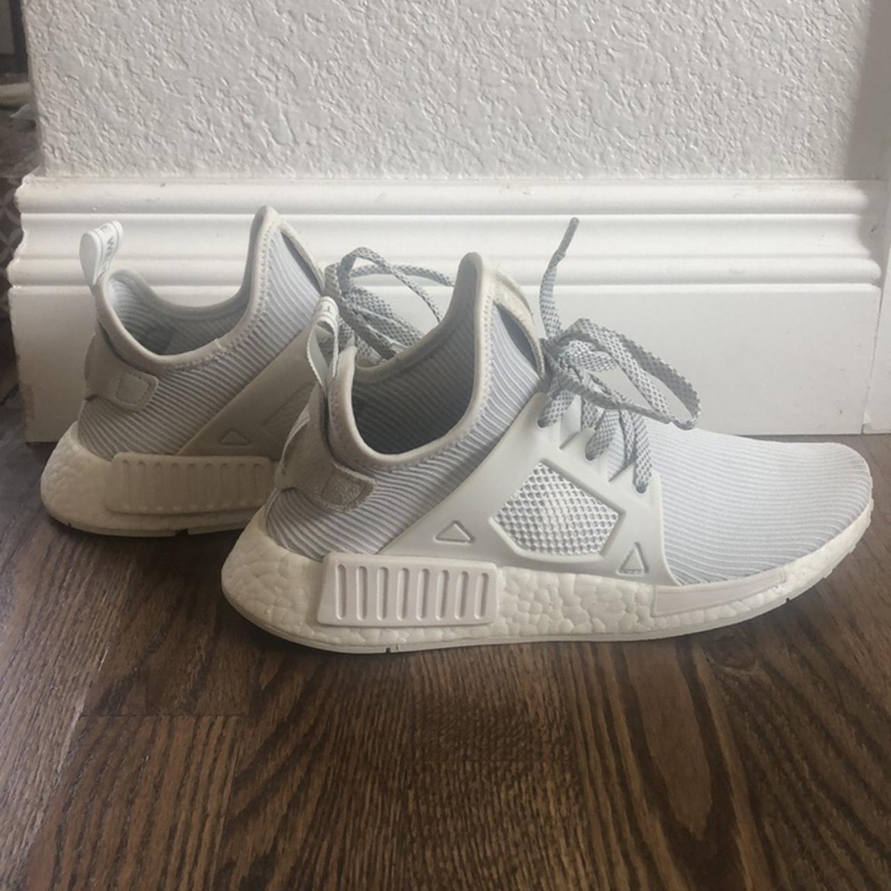 White adidas running shoes with brand new insoles.... - Depop