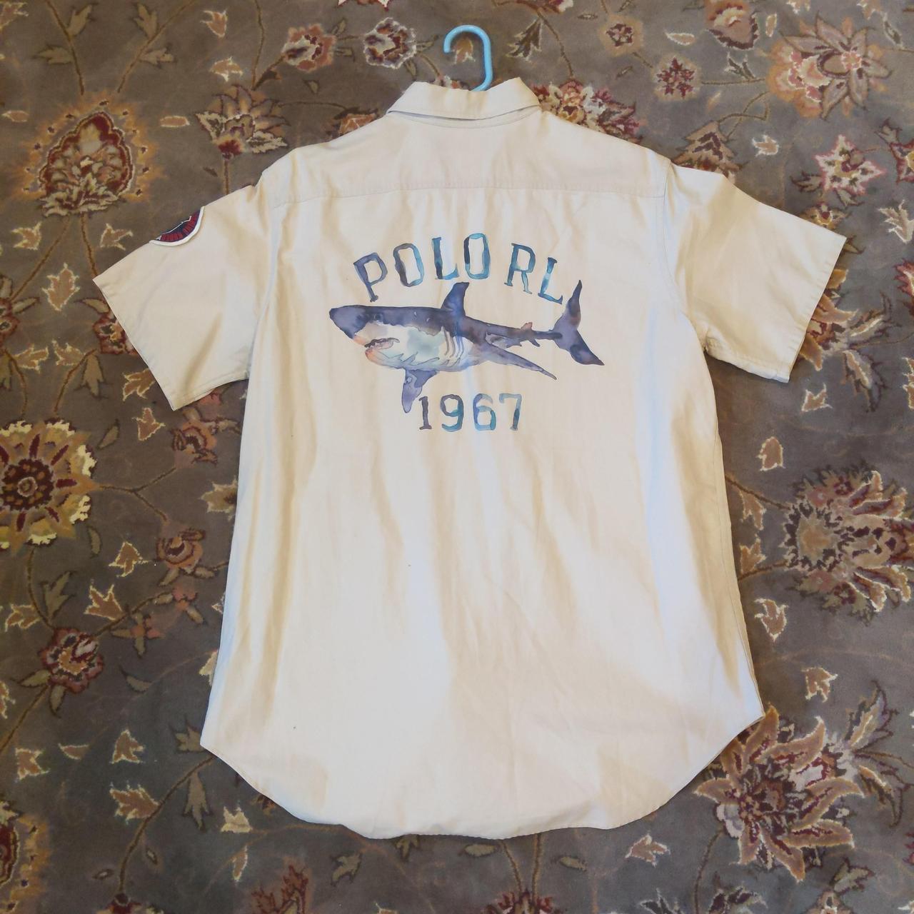 Authentic Ralph Lauren Ocean Camp 2003 Shark Shirt...