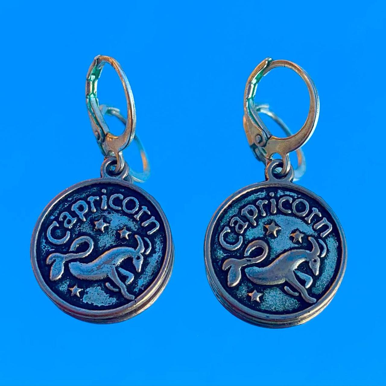 zodiac hoop earrings ♡ choose your zodiac... Depop