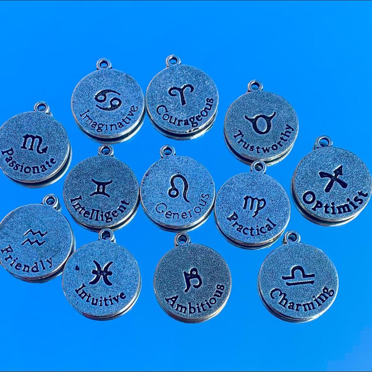 zodiac hoop earrings ♡ choose your zodiac... Depop