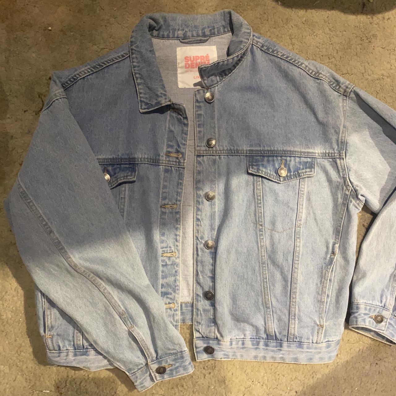 Supre denim boyfriend jacket Perfect oversized... - Depop