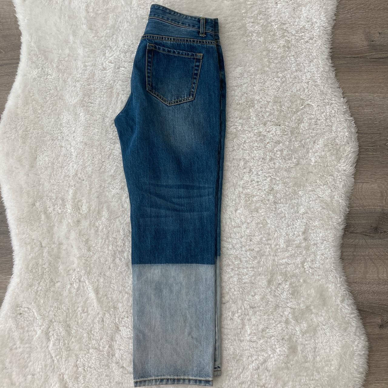 EVIDNT Women's White and Blue Jeans
