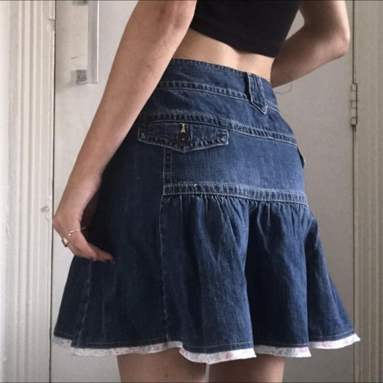 Denim pleated skirt from Debenhams. Labelled size 14... Depop