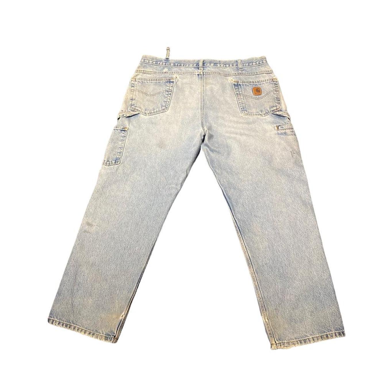 Vintage Y2K Ripped Carhartt Jeans Size 40 x 32... - Depop