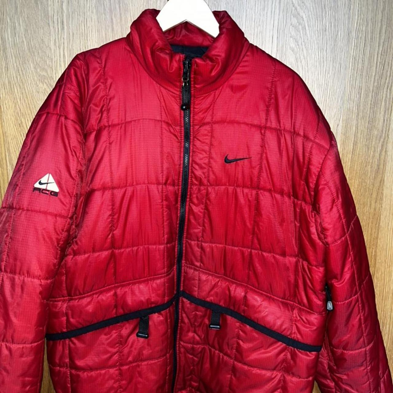 nike acg jacket red