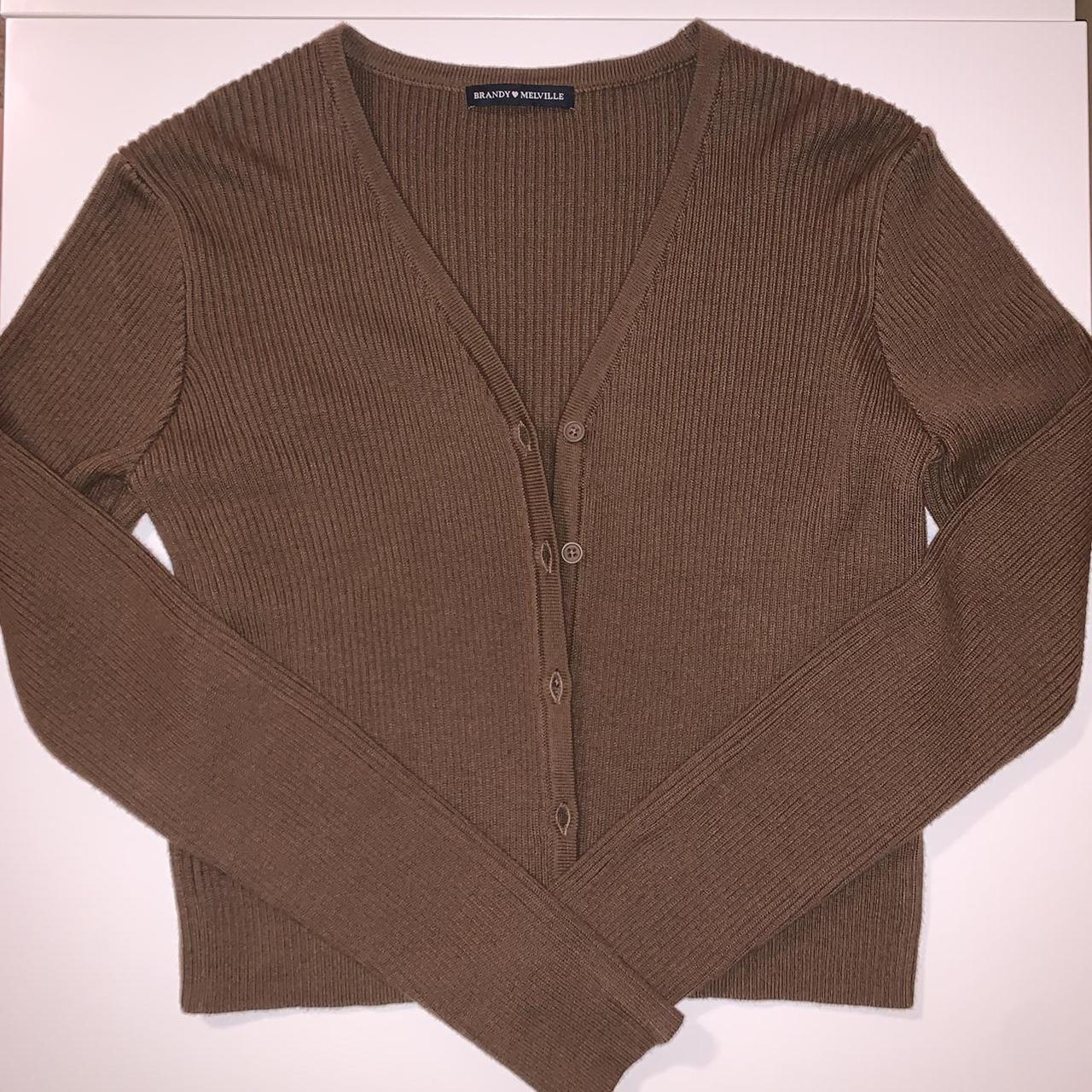 brown brandy melville cardigan