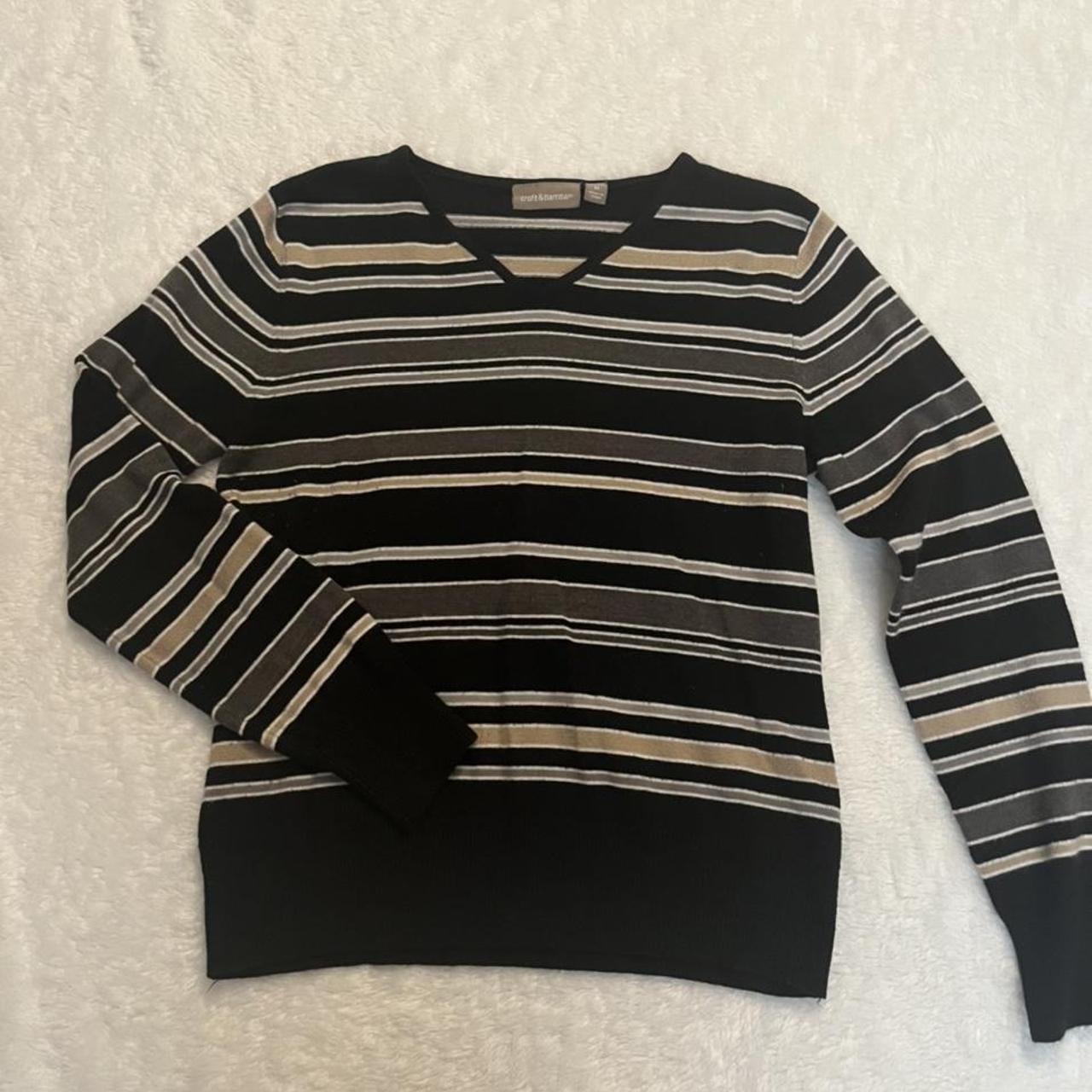 Striped knitted sweater! In perfect condition. Super... - Depop
