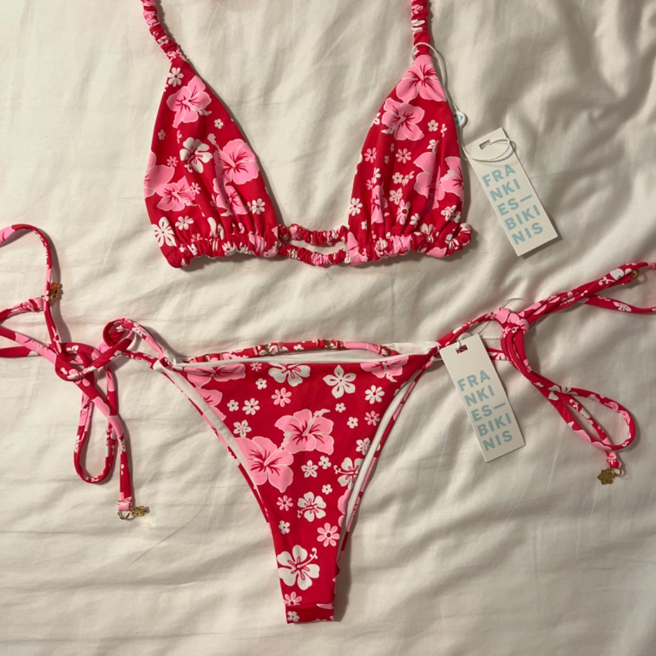 BNWT frankie’s bikinis set in coconut girl with gold... - Depop